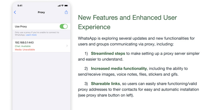 WhatsApp Upgrades Proxy Feature Against Internet Shutdowns